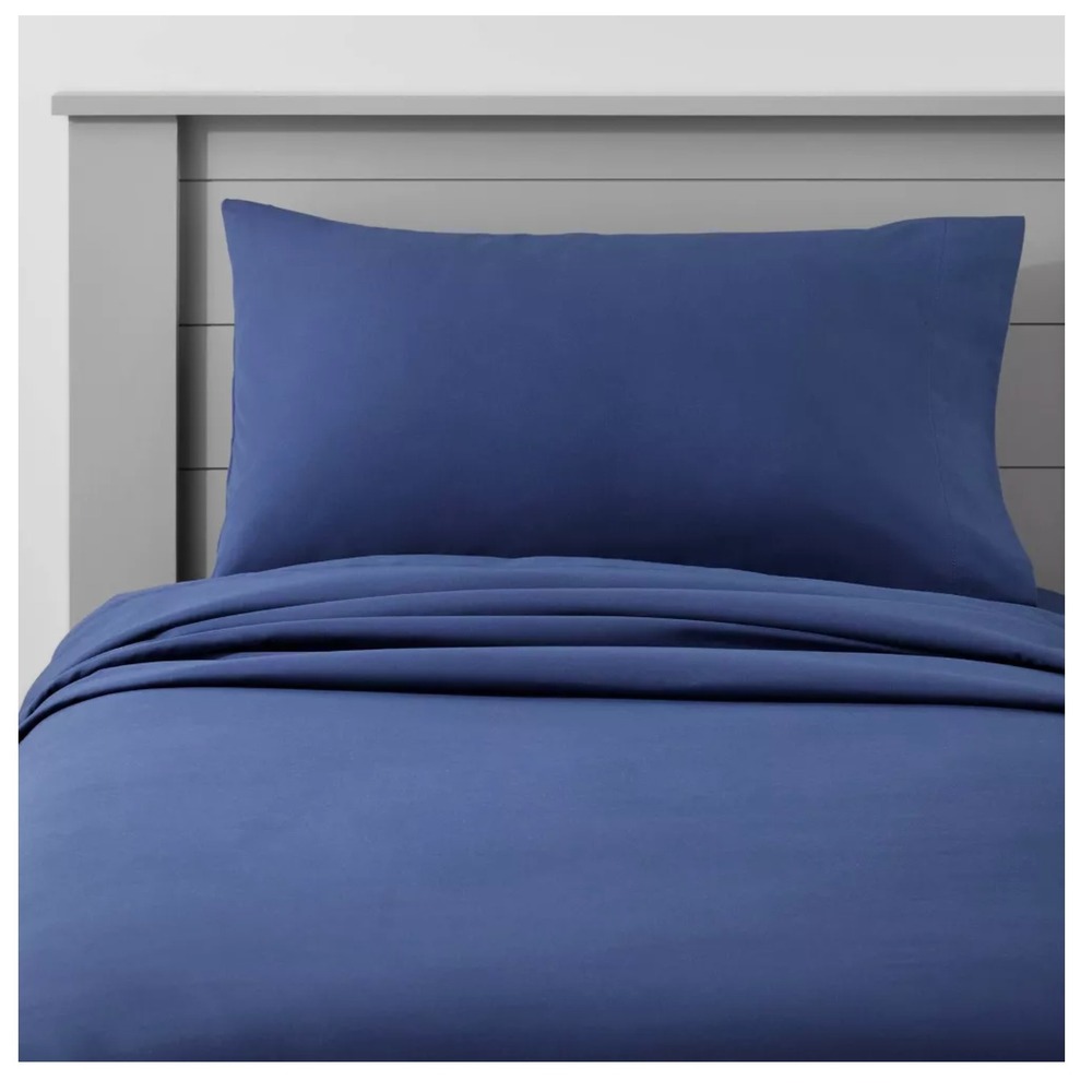 2 sets - Pillowfort Toddler Sheet Set Blue 100% Cotton NWT 3pc Bedding Blue